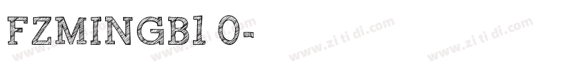 FZMINGB1 0字体转换